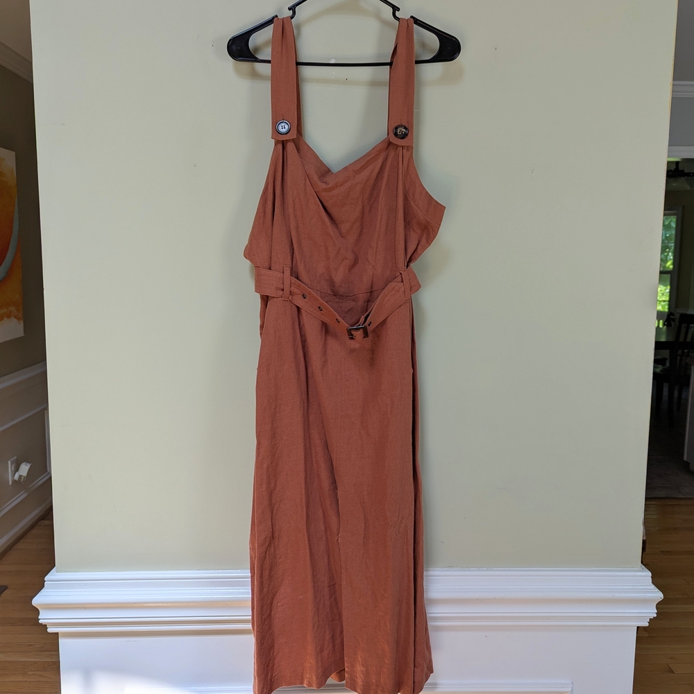 Reformation Winslow 2x Linen Midi Dress